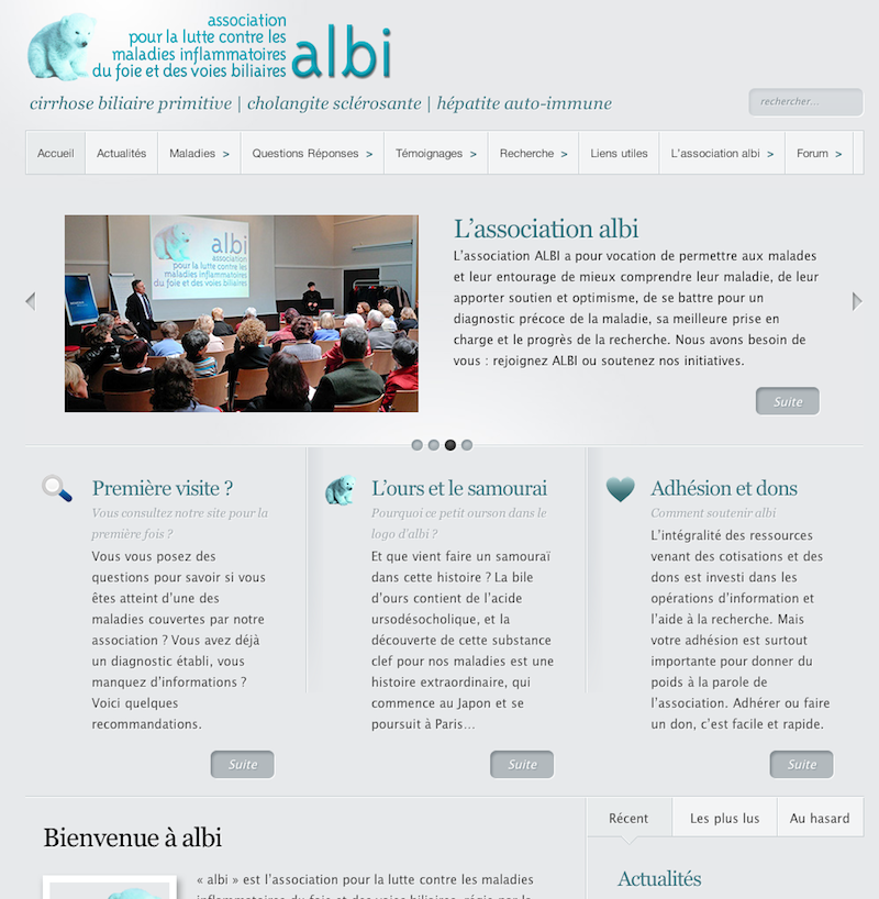 Le site web d'albi rénové