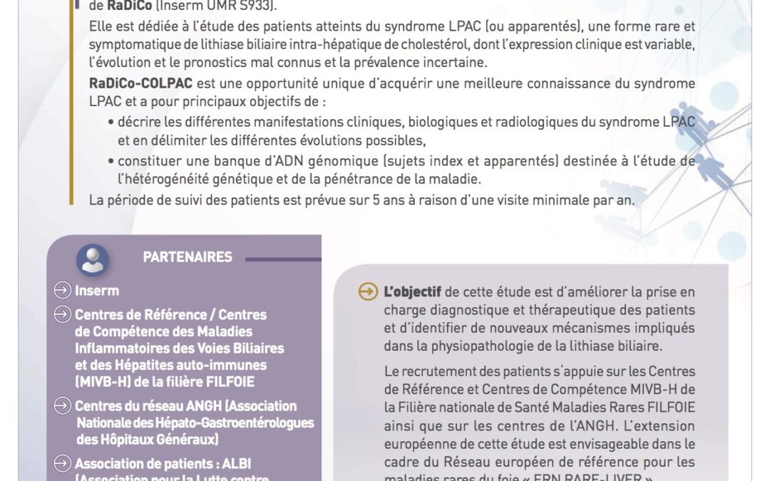 Si vous avez été diagnostiqué du syndrome LPAC (Low Phospholipid-Associated Cholelithiasis)